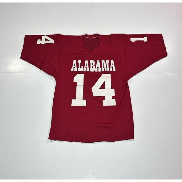 Steve Sloan Vintage 70s Russell University of Alabama #14 Jersey Small Rare HTF